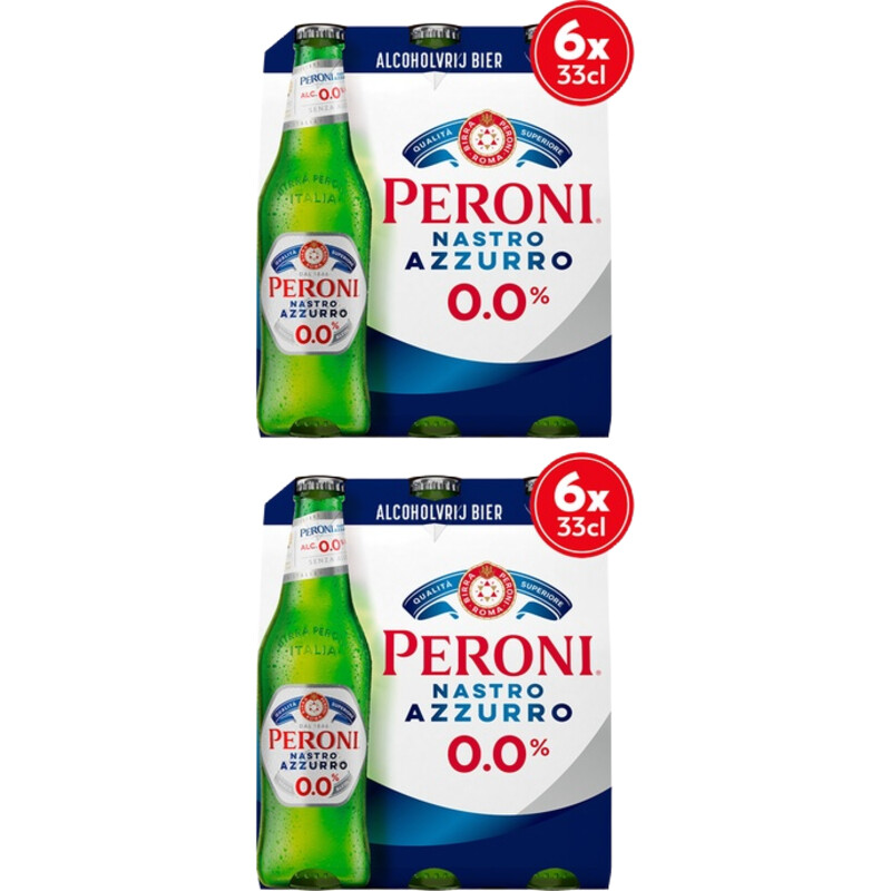 Peroni Nastro azzurro Italiaans 0.0% 12-pack