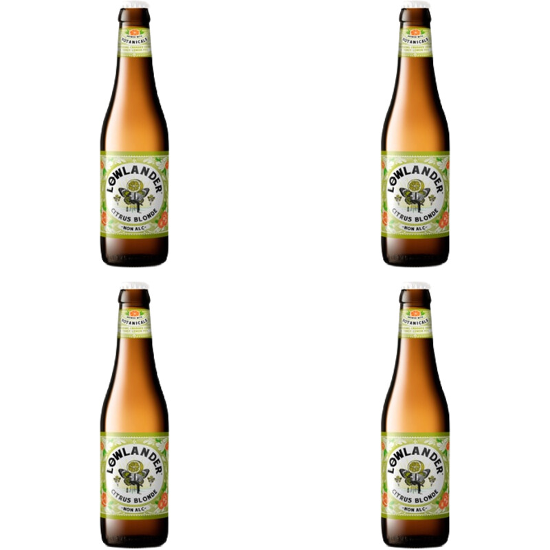 Lowlander Citrus blonde non-alc 4-pack