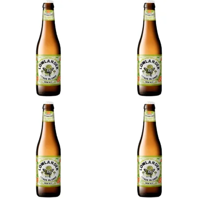 Lowlander Citrus blonde non-alc 4-pack