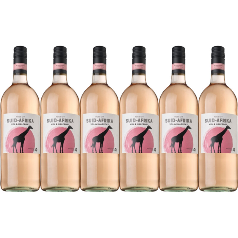 AH Vol & halfzoete Zuid-Afrika rosé 6-pack