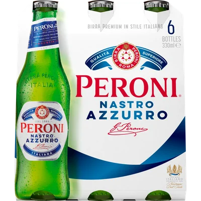 Peroni Nastro azzurro Italiaans bier 6-pack