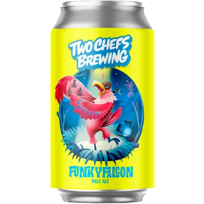 Two Chefs Brewing Funky falcon 0.2% non alcoholic pale ale