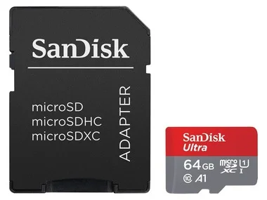 SanDisk Ultra Micro SDXC 64Gb - UHS1 & A1 incl. adapter