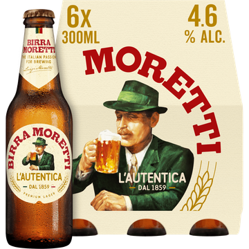 Birra Moretti L'autentica bier 6-pack