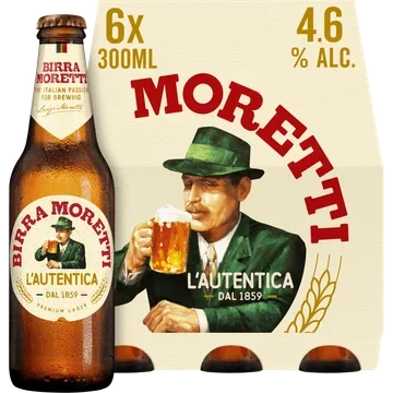 Birra Moretti L'autentica bier 6-pack
