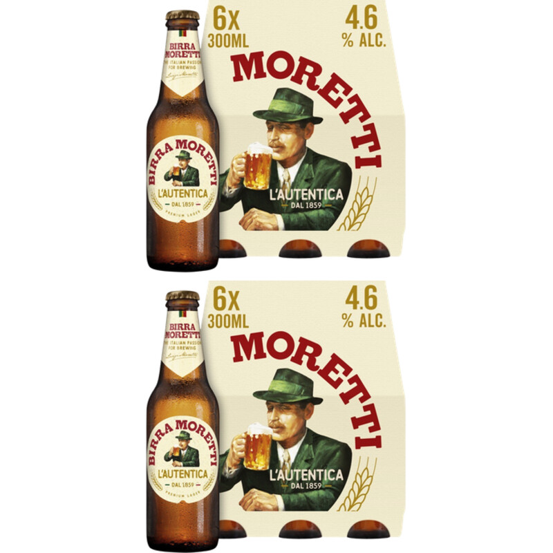 Birra Moretti L'autentica bier 12-pack