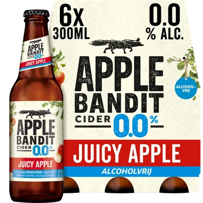 Apple Bandit Juicy apple 0.0 cider 6-pack