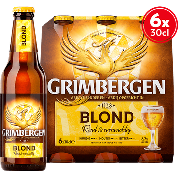 Grimbergen Blond fles 6x30cl