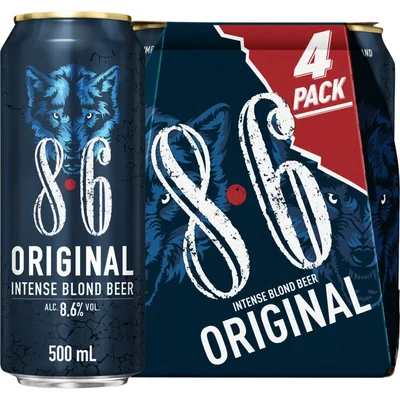8.6 Original intense blond beer 4-pack