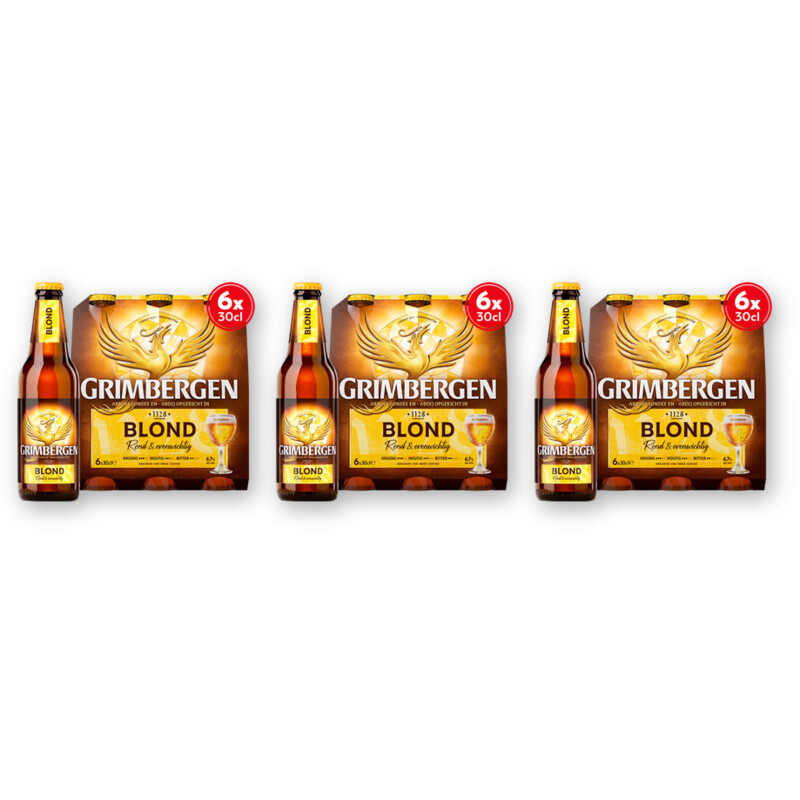 Grimbergen Blond fles 18-pack