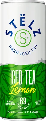Stëlz Hard iced tea green tea lemon