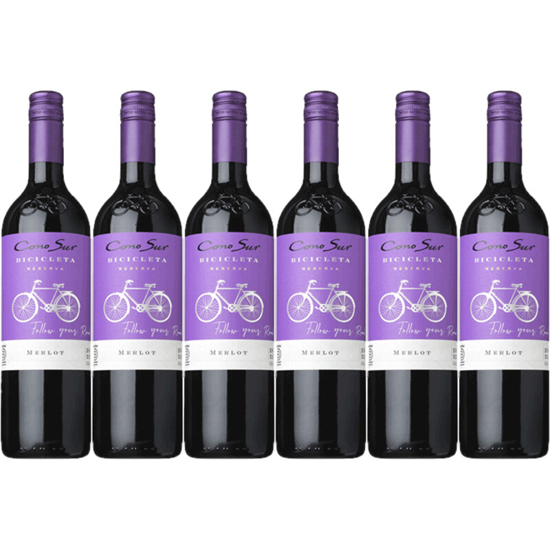 Cono Sur Bicicleta merlot 6 flessen