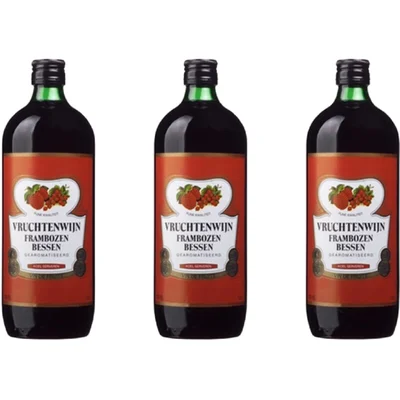  Vruchtenwijn frambozen-bessen 3-pack