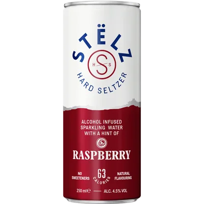 Stëlz Hard seltzer raspberry