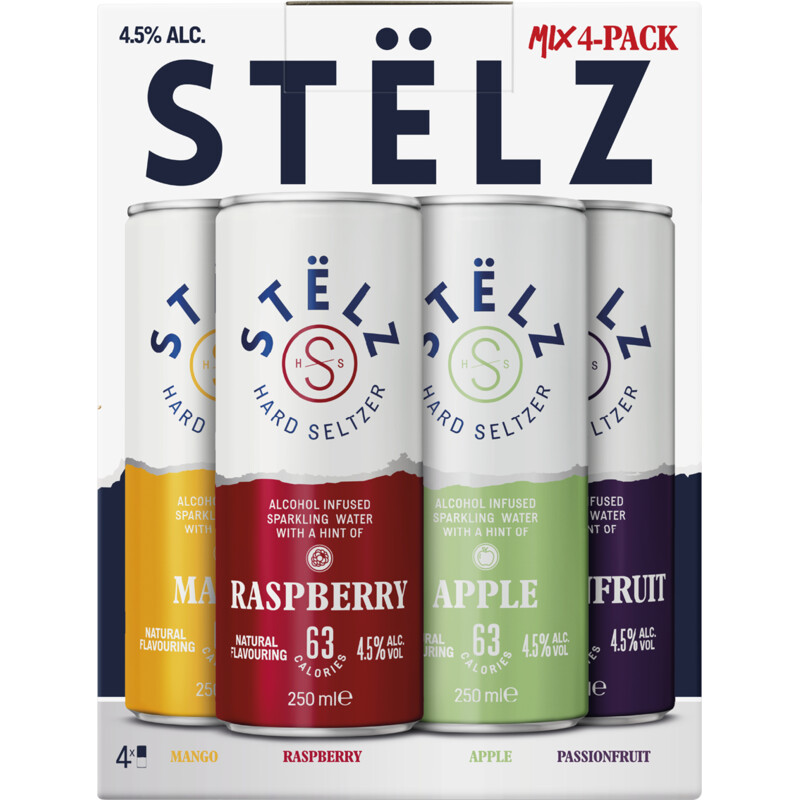 Stëlz Hard seltzer mix 4-pack