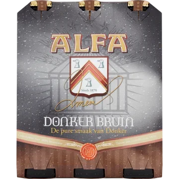 Alfa Donker bruin 6-pack