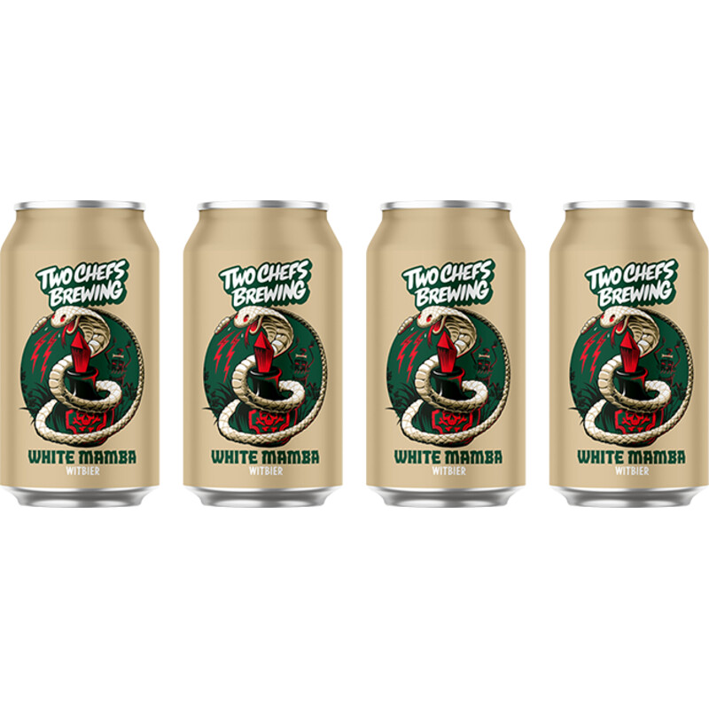 Two Chefs Brewing White mamba 4-pack