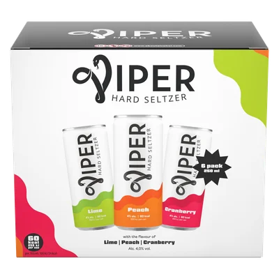 Viper Hard seltzer variety 6-pack