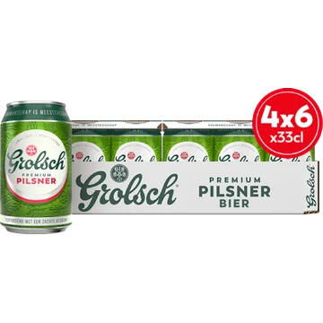 Grolsch Premium pilsner blik tray
