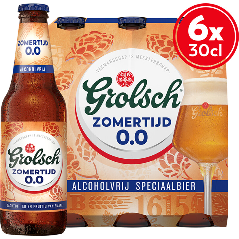 Grolsch Zomertijd 0.0 speciaalbier 6-pack