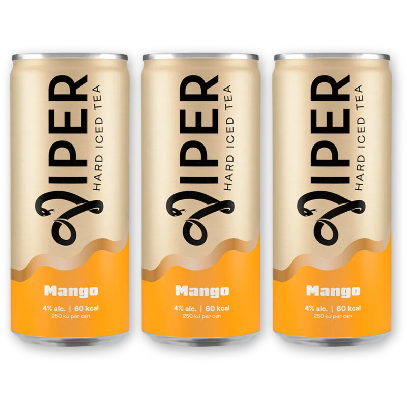 Viper Hard iced tea mango 3-pack