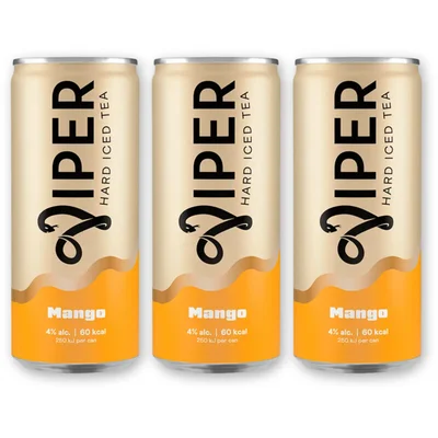 Viper Hard iced tea mango 3-pack