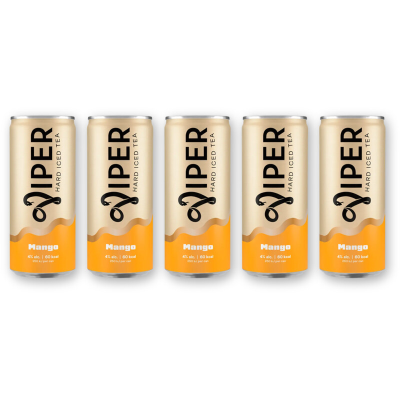 Viper Hard iced tea mango 5-pack