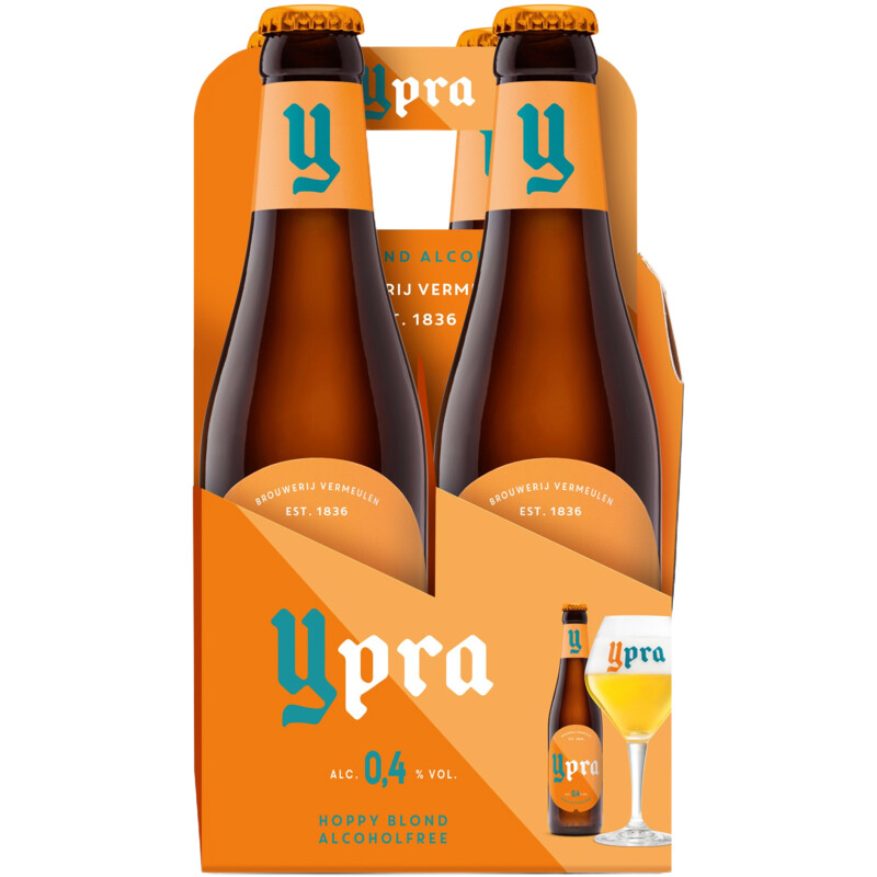 Ypra Hoppy blond alcoholfree 4-pack