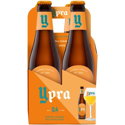Ypra Hoppy blond alcoholfree 4-pack