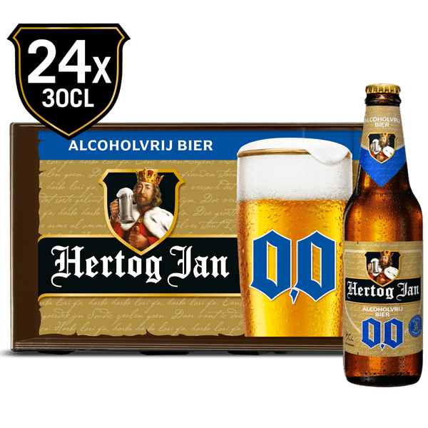 Hertog Jan 0.0% alcoholvrij bier krat