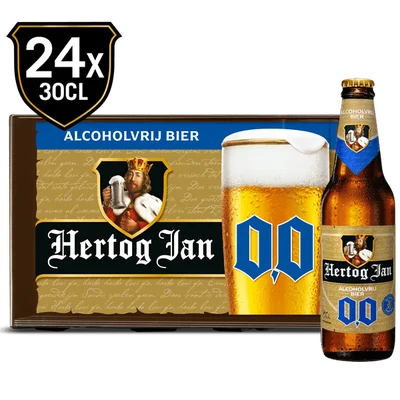 Hertog Jan 0.0% alcoholvrij bier krat
