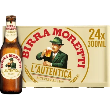 Birra Moretti L'autentica bier krat