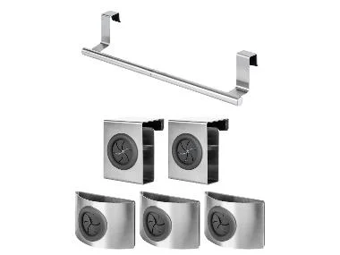 W5 RVS theedoekhouder