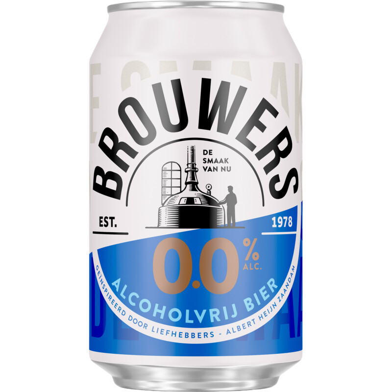 Brouwers Alcoholvrij bier 0.0%