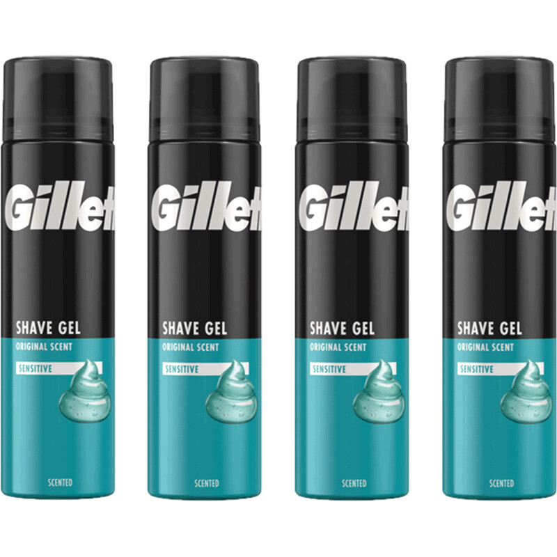 Gillette Gevoelige huid scheergel 4-pack