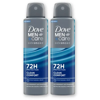 Dove Men+care clean comfort deodorant 2-pack