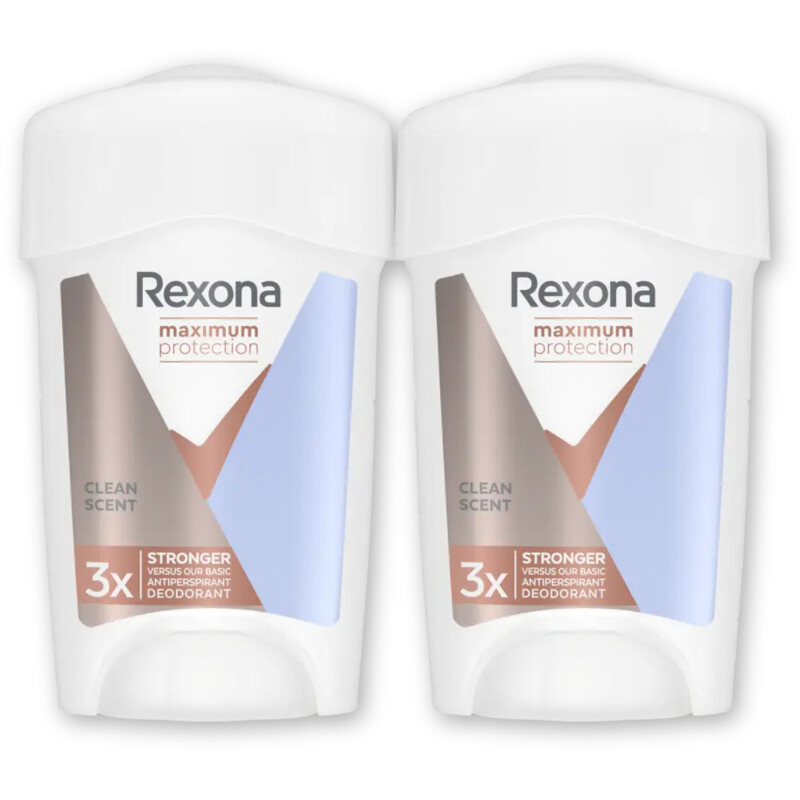 Rexona Maxpro clean anti-transp stick 2-pack