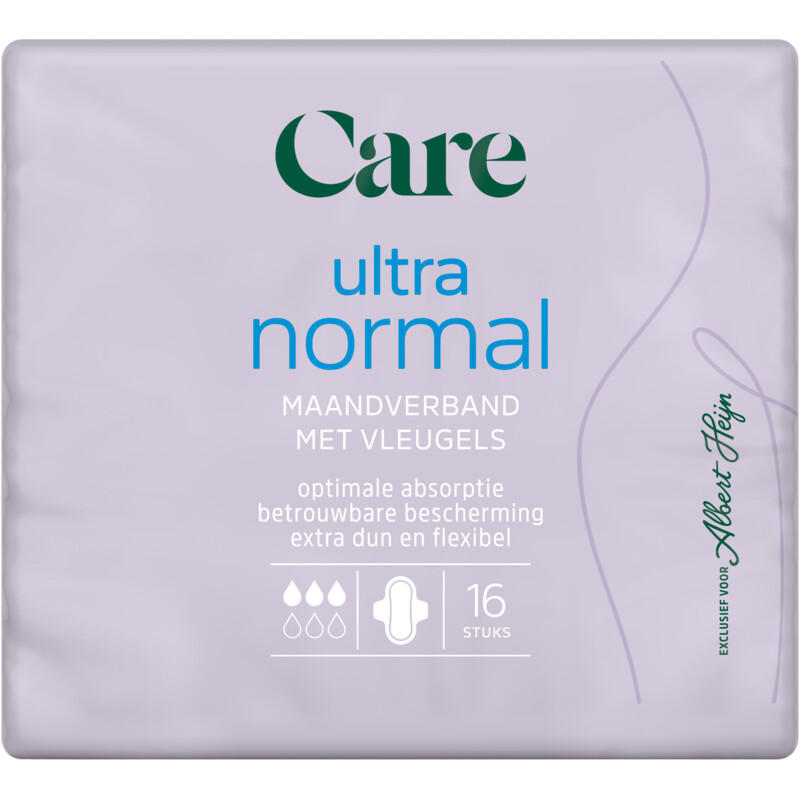 Care Ultra normal maandverband met vleugels