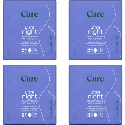 Care Ultra night met vleugels 4-pack