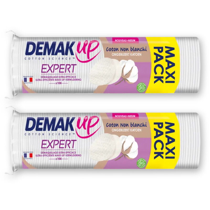 Demak'Up Expert ronde wattenschijfjes 2-pack
