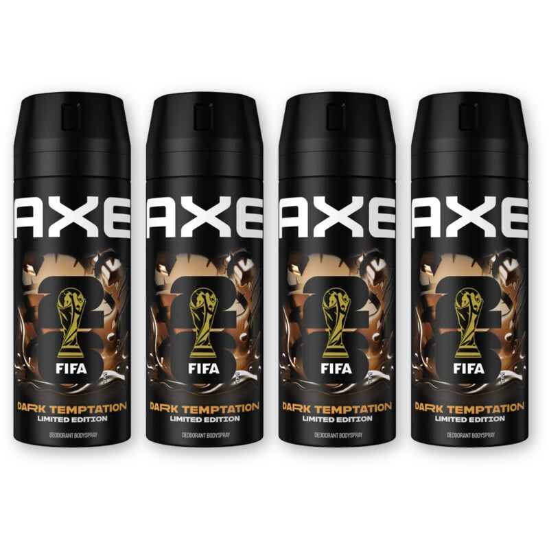 Axe Dark temptation deodorant spray 4-pack