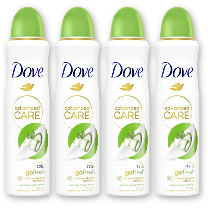 Dove fresh cucumber anti-transpirant 4-pack