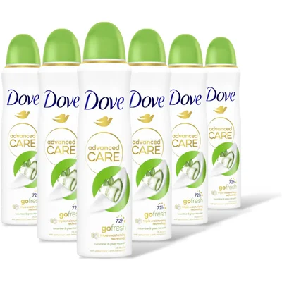 Dove fresh cucumber anti-transpirant 6-pack