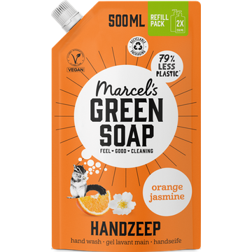 Marcel's Green Soap Handzeep orange & jasmin navulling