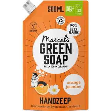 Marcel's Green Soap Handzeep orange & jasmin navulling