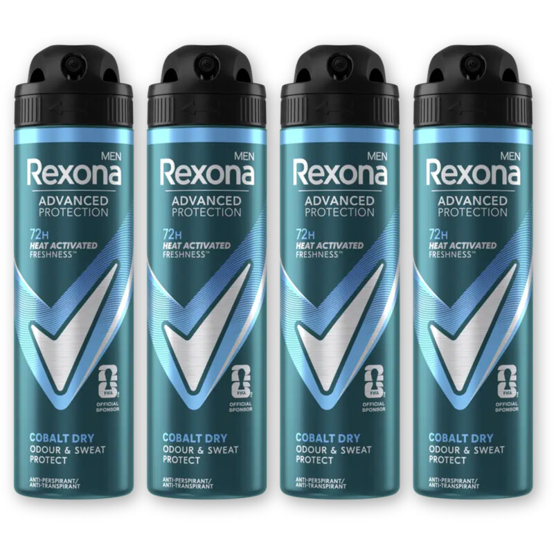 Rexona Men cobalt dry anti-transpirant 4-pack
