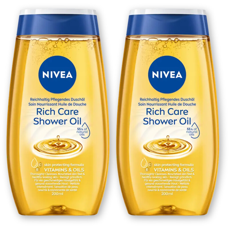 NIVEA Shower oil 2-pack