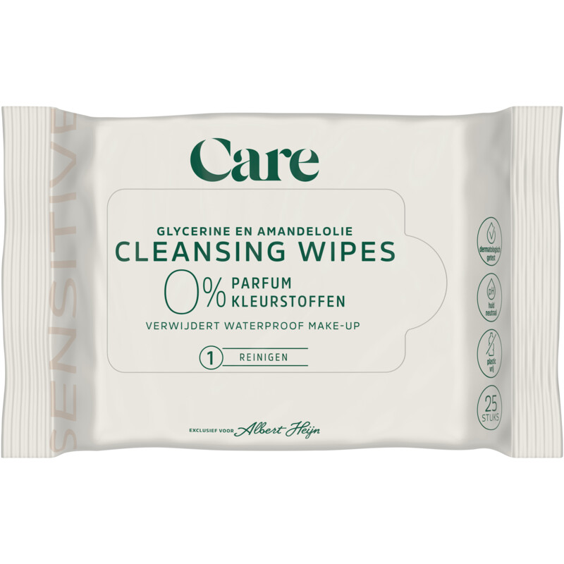 Care Sensitive cleansing wipes 0%
