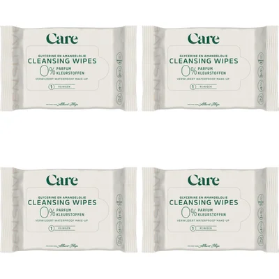 Care Sensitive cleansing wipes 0% 4-pack