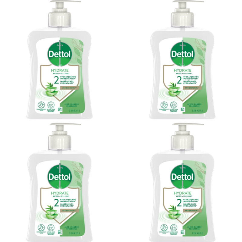 Dettol Handzeep aloe vera & bamboe 4-pack